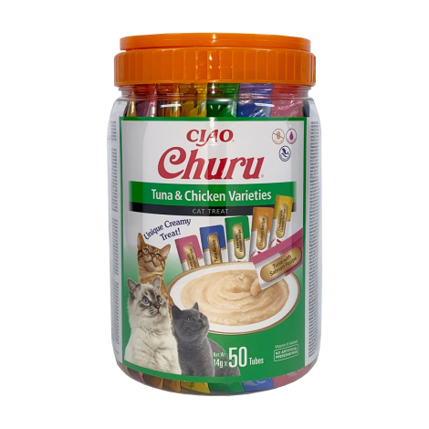 INABA Churu Varieties Chicken and tuna - cat treats - 50 x 14g