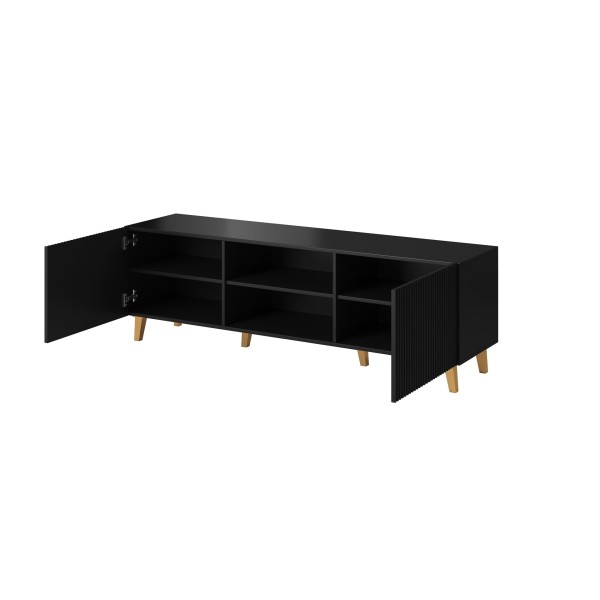 Cama RTV cabinet PAFOS 150x42x52 Black ...