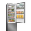 Midea Refrigerator | MDRB600MME46 | Energy efficiency class E | Free standing | Combi | Height 201 cm | No Frost system | Fridge net capacity 313 L | Freezer net capacity 130 L | Display | 35 dB | Stainless steel