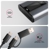 AXAGON EEM2-SD2 USB-C 10Gbps - M.2 NVMe & SATA SSD DISPLAY box