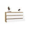M6 MALWA CHEST OF DRAWERS 140 CM 6 DRAWERS OAK ARTISAN/WHITE