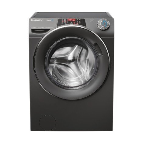 Candy | Washing Machine | RO41276DWMCRT-S | Energy efficiency class A | Front loading | Washing capacity 7 kg | 1200 RPM | Depth 45 cm | Width 60 cm | Display | TFT | Steam function | Wi-Fi | Anthracite