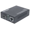 Intellinet Gigabit Ethernet to SFP Media Converter, 10/100/1000Base-Tx to SFP slot, empty (Euro 2-pin plug)