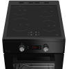 BEKO Cooker | FSM59305BDT | Hob type Induction | Oven type Electric | Black | Width 50 cm | Grilling | Depth 60 cm | 60 L