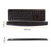 Fellowes | Foam Keyboard Pad Memory Foam | Keyboard wrist rest | 490 x 58.7 x 23.9 mm | Black