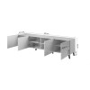 RTV cabinet ABETO 200x42x52 graphite/gloss