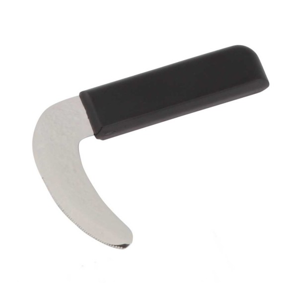 Knife with ergonomic curved handle