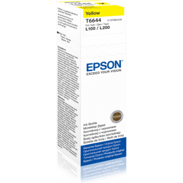 EPSON 1LB T6644 YELLOW INK BOTTLE ...