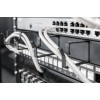 Digitus | Cable Management Panel | DN-97602 | Black | 5x cable management ring (HxD: 40x60 mm). The Cable Management Panel is getting fixed on the 483 mm (19“) profile rails. Five cable guiding rings allow an easy, horizontal array of patch cables. It gua