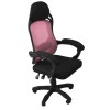 Topeshop FOTEL OSCAR CZ/RÓŻ office/computer chair Padded seat Meshed backrest