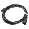 Lanberg CA-C13E-11CC-0030-BK power cable Black 3 m C13 coupler C14 coupler