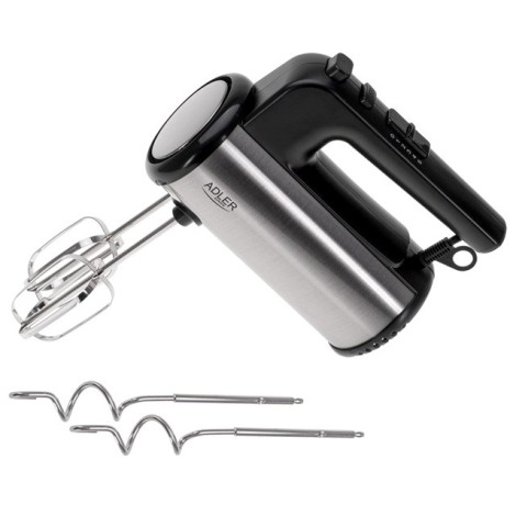 Adler Hand mixer | AD 4232 | Hand Mixer | 900 W | Number of speeds 5 | Turbo mode | Black/Stainless Steel