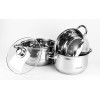 MAESTRO MR-2020-6M 6-piece cookware set, stainless steel