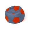 Soccer Sako bag pouffe grey-red L 80 cm