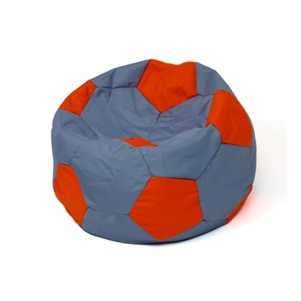 Soccer Sako bag pouffe grey-red L ...