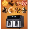 IDEAL Fat-free fryer, double horizontal 9L, 8 functions - including food drying