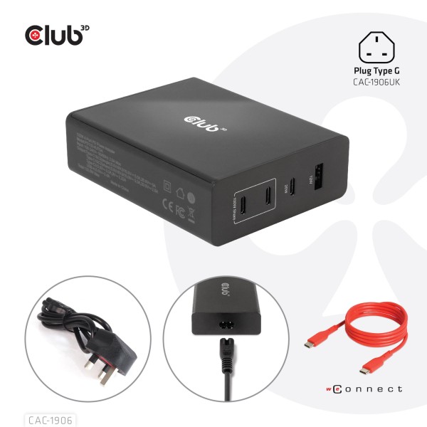 MOBILE TRAVEL CHARGER USB-C/132W GAN CAC-1906 ...