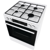 Gorenje Cooker | GKS6C70WJ | Hob type Gas | Oven type Electric | White | Width 60 cm | Depth 60 cm | 71 L