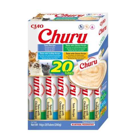 INABA Churu Variety box Tuna - cat treats - 20 x 14g