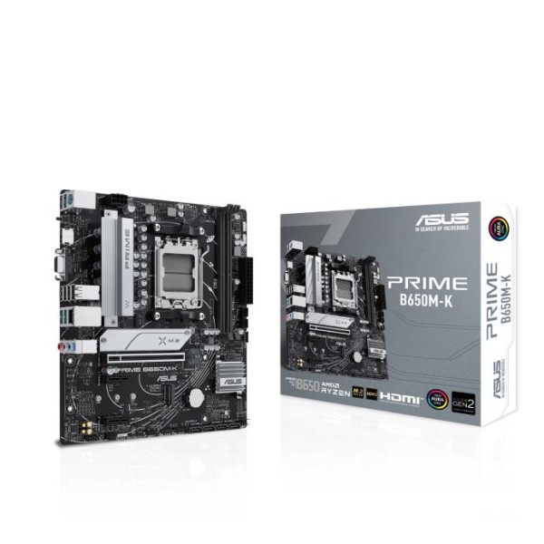 Mainboard|ASUS|AMD B650|SAM5|Micro-ATX|Memory DDR5|Memory slots 2|2xPCI-Express 4.0 ...