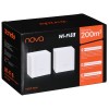 Tenda EX3 (2-pack) Dual-band (2.4 GHz / 5 GHz) Wi-Fi 6 (802.11ax) White 1 Internal
