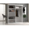 Topeshop IGA 160 BIEL B KPL bedroom wardrobe/closet 7 shelves 2 door(s) White