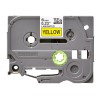 Brother | TZe-611 Laminated Tape | Black on Yellow | TZe | 8 m | 6 cm