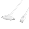 Hyper HyperJuice Silicone USB-C to USB-C and Lightning Hybrid 60W Cable