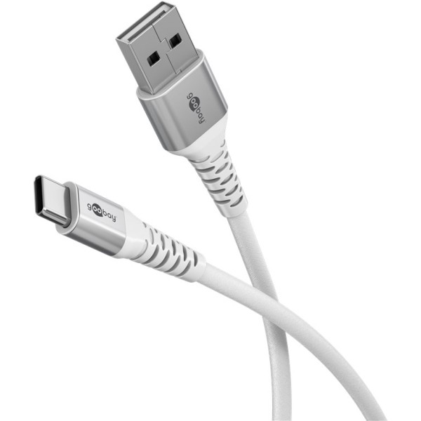 Goobay USB-C to USB-A Supersoft Textile ...