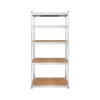 Rebel RB-1250 Metal Storage Rack Cabinet Shelves 175kg x5 180x90x40cm Galvanized Folding MDF