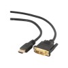 Gembird | HDMI 19pin male | DVI 18+1pin male | HDMI to DVI-D | 0.5 m