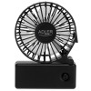 Adler Foldable mini fan | AD 7336 | Desk fan | Black | Diameter 6.5 cm | Number of speeds 1
