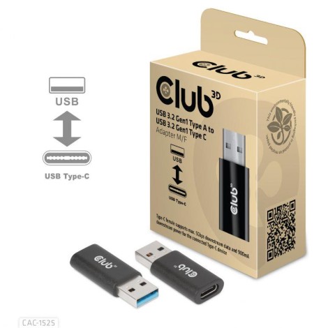 I/O ADAPTER USB3.2 TO USB-C/M/F CAC-1525 CLUB3D