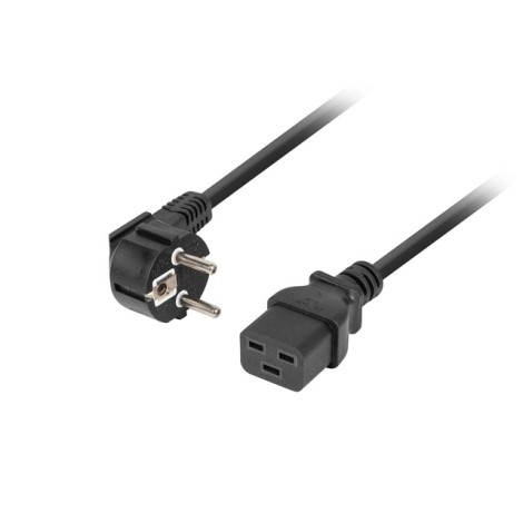 Lanberg CEE 7/7->IEC 320 C19 power cord 1.8m 16A VDE, black | Lanberg