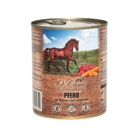 O'CANIS canned dog food- wet food- horse meat with potato- 800 g