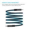 Fixed | Magnetic Braided Cable USB-C/USB-C, USB 2.0, Gray | FIXDBM-CC2-GR