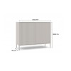 KAMARO 2D SLIM chest of drawers, cashmere colour