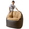 Sako bag pouf Fluffy brown XXL 140 x 90 cm