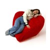 Sako bag pouffe Heart red XXL 140 x 100 cm