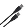 Lanberg CA-USBA-20CU-0010-BK USB cable 1m 2.0 USB A Black