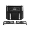 NINJA | Air Fryer | AF300 | Power 1 frying compartment: 1200 W; 2 frying compartments: 2400 W W | Capacity 7.6 L | Black