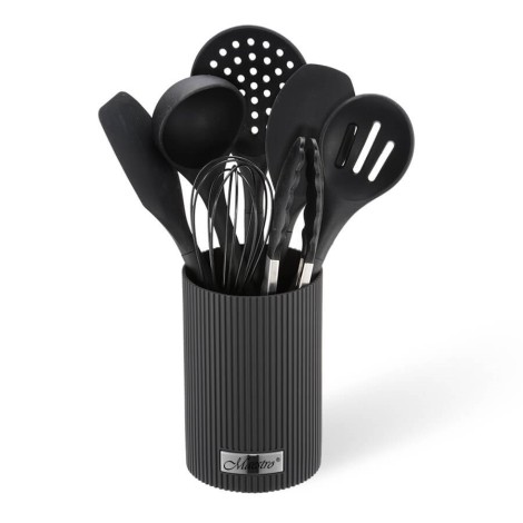 Kitchen utensils MAESTRO MR-1542-BLACK 8 elements Black