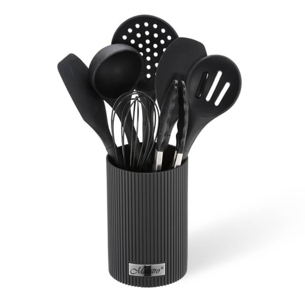 Kitchen utensils MAESTRO MR-1542-BLACK 8 elements ...