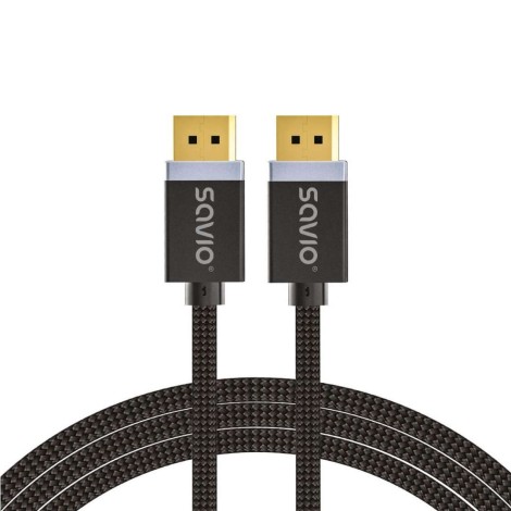 DisplayPort cable 2 m Black SAVIO CL-166