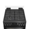 Whirlpool Cooker | W6G8LSSAWTA | Hob type Gas | Oven type Electric | Anthracite | Width 60 cm | Depth 60 cm | 72 L