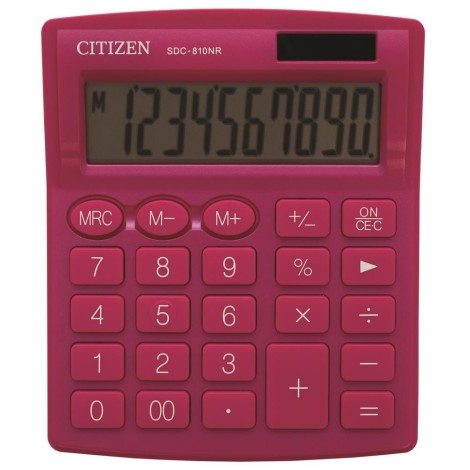 CITIZEN SDC-810NRPKE 10-DIGIT OFFICE CALCULATOR pink