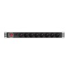 LANBERG POWER STRIP PDU RACK 19" (1U, 16A, 8X 230V PL, 2m)