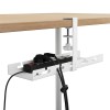 Maclean under-desk cable organizer, max. load 5kg, white, MC-105 W