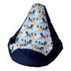 Sako bag pouffe pear print navy blue - Frozen XL 130 x 90 cm