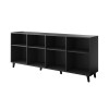 BARI chest of drawers 200x42x82 black matt